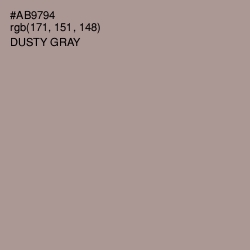 #AB9794 - Dusty Gray Color Image